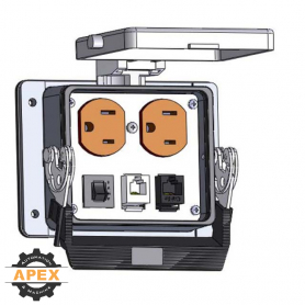 MENCOM | DP-RJ11-RJ45-R-32 | PANEL INTERFACE CONNECTOR