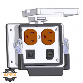 MENCOM | DP-RJ45-15R-32 | PANEL INTERFACE CONNECTOR