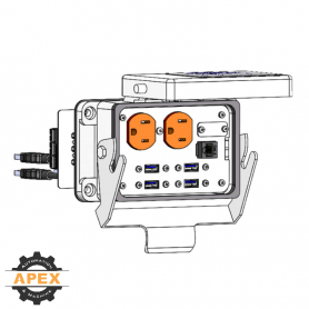 MENCOM | DP-RJ45-4U3B-03-48 | Panel Interface Connector