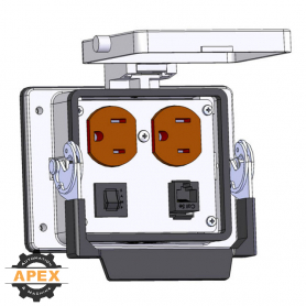 MENCOM | DP-RJ45-5R-32 | PANEL INTERFACE CONNECTOR