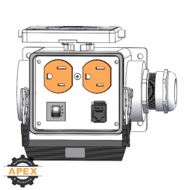 MENCOM | DP-RJ45-5R-P32 | PANEL INTERFACE CONNECTOR