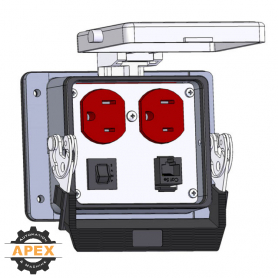 MENCOM | DP-RJ45-R-32 | PANEL INTERFACE CONNECTOR