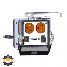 MENCOM | DP-RJ45-U3B-03-R-32 | PANEL INTERFACE CONNECTOR