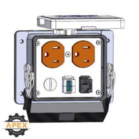 MENCOM | DP-RJ45-USB-AFAF-NR-32 | PANEL INTERFACE CONNECTOR