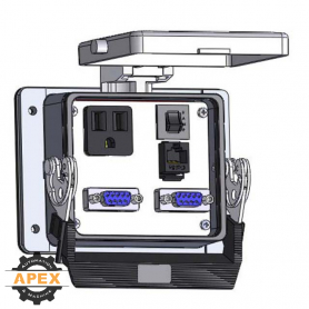 MENCOM | DP1-2DB9-RJ45-R-32 | PANEL INTERFACE CONNECTOR