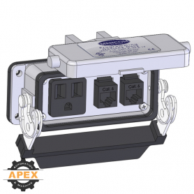 MENCOM | DP1-2RJ45-16LS | PANEL INTERFACE CONNECTOR