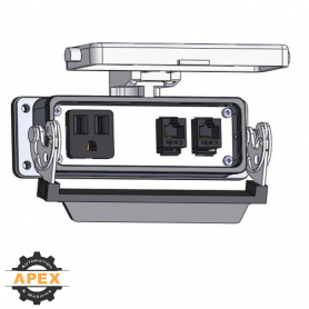 MENCOM | DP1-2RJ45-24LS | PANEL INTERFACE CONNECTOR