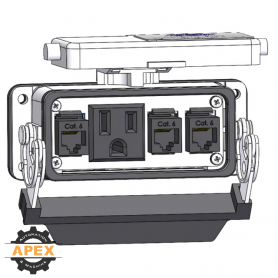 MENCOM | DP1-3RJ45-16 | PANEL INTERFACE CONNECTOR
