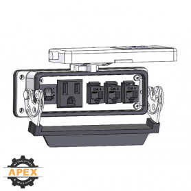 MENCOM | DP1-3RJ45-R-24 | PANEL INTERFACE CONNECTOR
