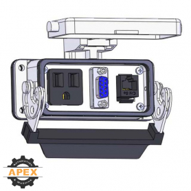 MENCOM | DP1-DB9-RJ45-16LS | PANEL INTERFACE CONNECTOR