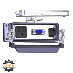 MENCOM | DP1-DB9-RJ45-24 | PANEL INTERFACE CONNECTOR