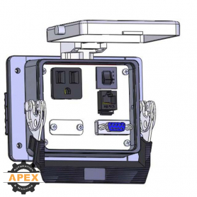 MENCOM | DP1-DB9-RJ45-R-32 | PANEL INTERFACE CONNECTOR