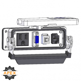MENCOM | DP1-DB9-RJ45-USB-BFAF-24 | INTERFACE CONNECTOR