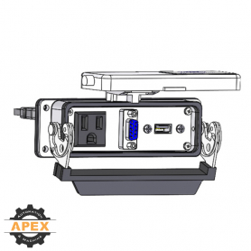 MENCOM | DP1-DB9-USB-10-24LS | PANEL INTERFACE CONNECTOR