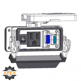 MENCOM | DP1-DB9-USB-AFAF-R-16 | Panel Interface Connector