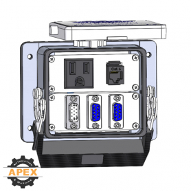 MENCOM | DP1-DDB15-2DB9-RJ45-32 | PANEL INTERFACE CONNECTOR