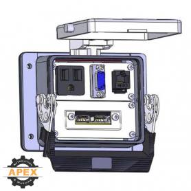 MENCOM | DP1-DDB15-RJ45-USB-32 | PANEL INTERFACE CONNECTOR