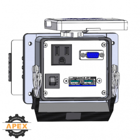 MENCOM | DP1-DDB15F-USB-R-32 | PANEL INTERFACE CONNECTOR