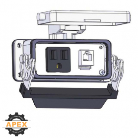 MENCOM | DP1-RJ11-16LS | PANEL INTERFACE CONNECTOR