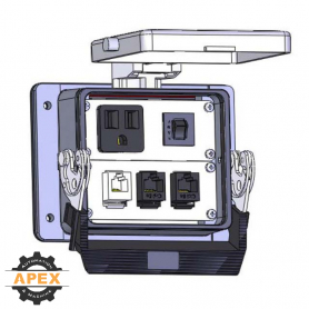 MENCOM | DP1-RJ11-2RJ45-R-32 | PANEL INTERFACE CONNECTOR