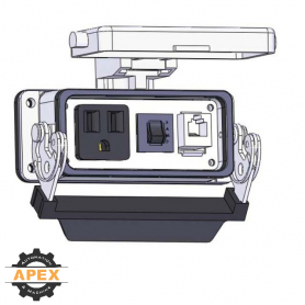 MENCOM | DP1-RJ11-R-16 | PANEL INTERFACE CONNECTOR