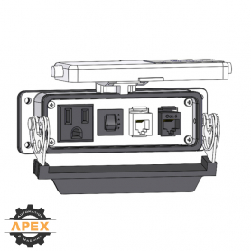 MENCOM | DP1-RJ11-RJ45-R-24 | PANEL INTERFACE CONNECTOR