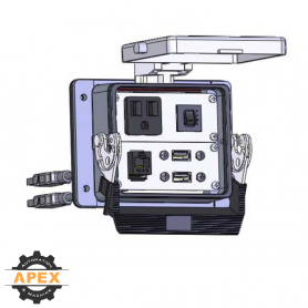 MENCOM | DP1-RJ45-2USB-06-R-32 | PANEL INTERFACE CONNECTOR