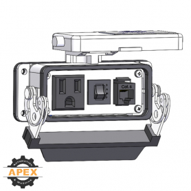 MENCOM | DP1-RJ45-R-16LS | PANEL INTERFACE CONNECTOR