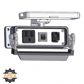 MENCOM | DP1-RJ45-R-24LS | PANEL INTERFACE CONNECTOR