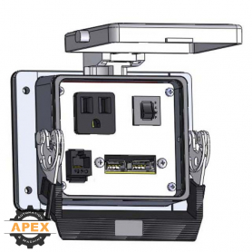 MENCOM | DP1-RJ45-USB-R-32 | PANEL INTERFACE CONNECTOR