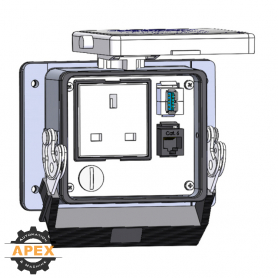 MENCOM | DUK-RJ45-USB-AFAF-32 | PANEL INTERFACE CONNECTOR