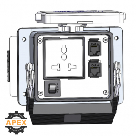 MENCOM | DUN-2RJ45-R-32 | PANEL INTERFACE CONNECTOR