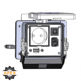 MENCOM | EP-RJ45-USB-03-R-32 | PANEL INTERFACE CONNECTOR