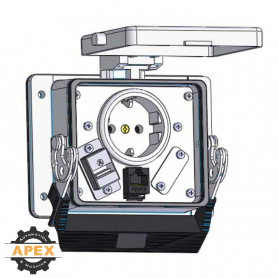 MENCOM | EP-RJ45-USB-AFAF-32 | PANEL INTERFACE CONNECTOR