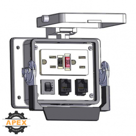 MENCOM | GF-2RJ45-5R-32 | PANEL INTERFACE CONNECTOR