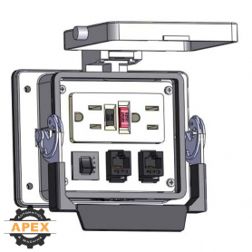 MENCOM | GF-2RJ45-R-32 | PANEL INTERFACE CONNECTOR