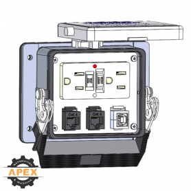 MENCOM | GF-2RJ45-USB-BFAF-32 | PANEL INTERFACE CONNECTOR