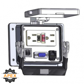 MENCOM | GF-DB9-RJ45-15R-32 | PANEL INTERFACE CONNECTOR