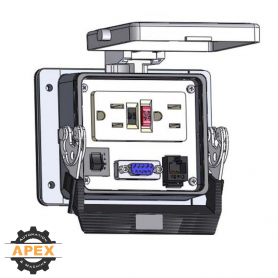 MENCOM | GF-DB9-RJ45-R-32 | PANEL INTERFACE CONNECTOR