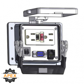 MENCOM | GF-DB9M-RJ45-R-32 | PANEL INTERFACE CONNECTOR