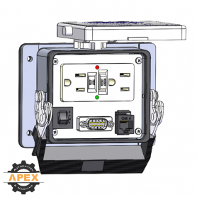 MENCOM | GF-MDB9-RJ45-R-32 | PANEL INTERFACE CONNECTOR