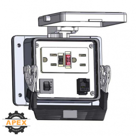 MENCOM | GF-RJ45-10R-32 | PANEL INTERFACE CONNECTOR