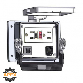 MENCOM | GF-RJ45-15R-32 | PANEL INTERFACE CONNECTOR