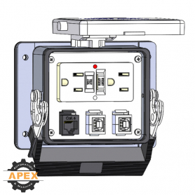 MENCOM | GF-RJ45-2USB-BFAF-32 | GFI; RJ45; 2 USB-BA;32