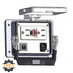 MENCOM | GF-RJ45-5R-32 | PANEL INTERFACE CONNECTOR