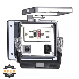 MENCOM | GF-RJ45-R-32 | PANEL INTERFACE CONNECTOR