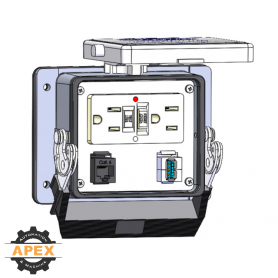 MENCOM | GF-RJ45-USB-AFAF-32 | PANEL INTERFACE CONNECTOR