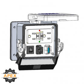 MENCOM | GF-RJ45-USB-AFAF-R-32 | PANEL INTERFACE CONNECTOR