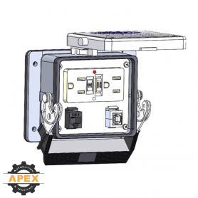 MENCOM | GF-RJ45-USB-BFAF-32 | PANEL INTERFACE CONNECTOR