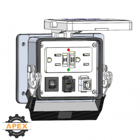 MENCOM | GF-RJ45-USB-BFAF-R-32 | PANEL INTERFACE CONNECTOR